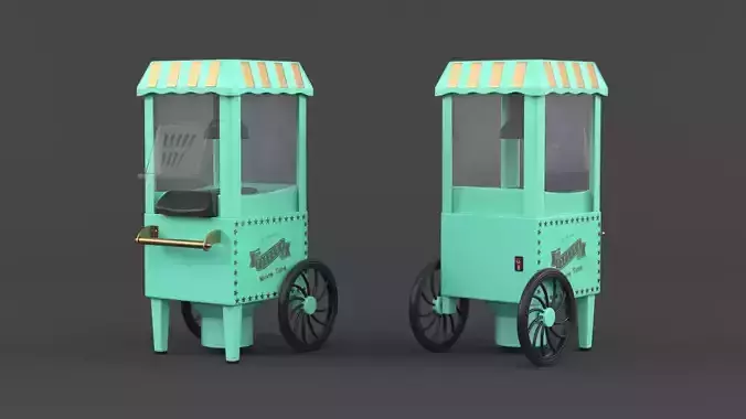 Home Popcorn Maker Machine 3D model