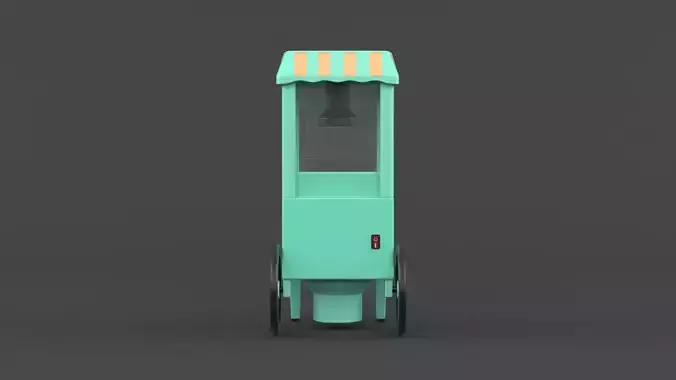 Home Popcorn Maker Machine 3D model 4