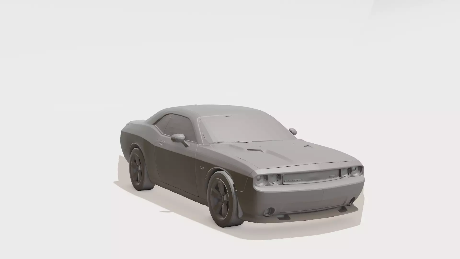 Speedy Muscle Cruiser Cute Cartoon Muscle Car 3D print model