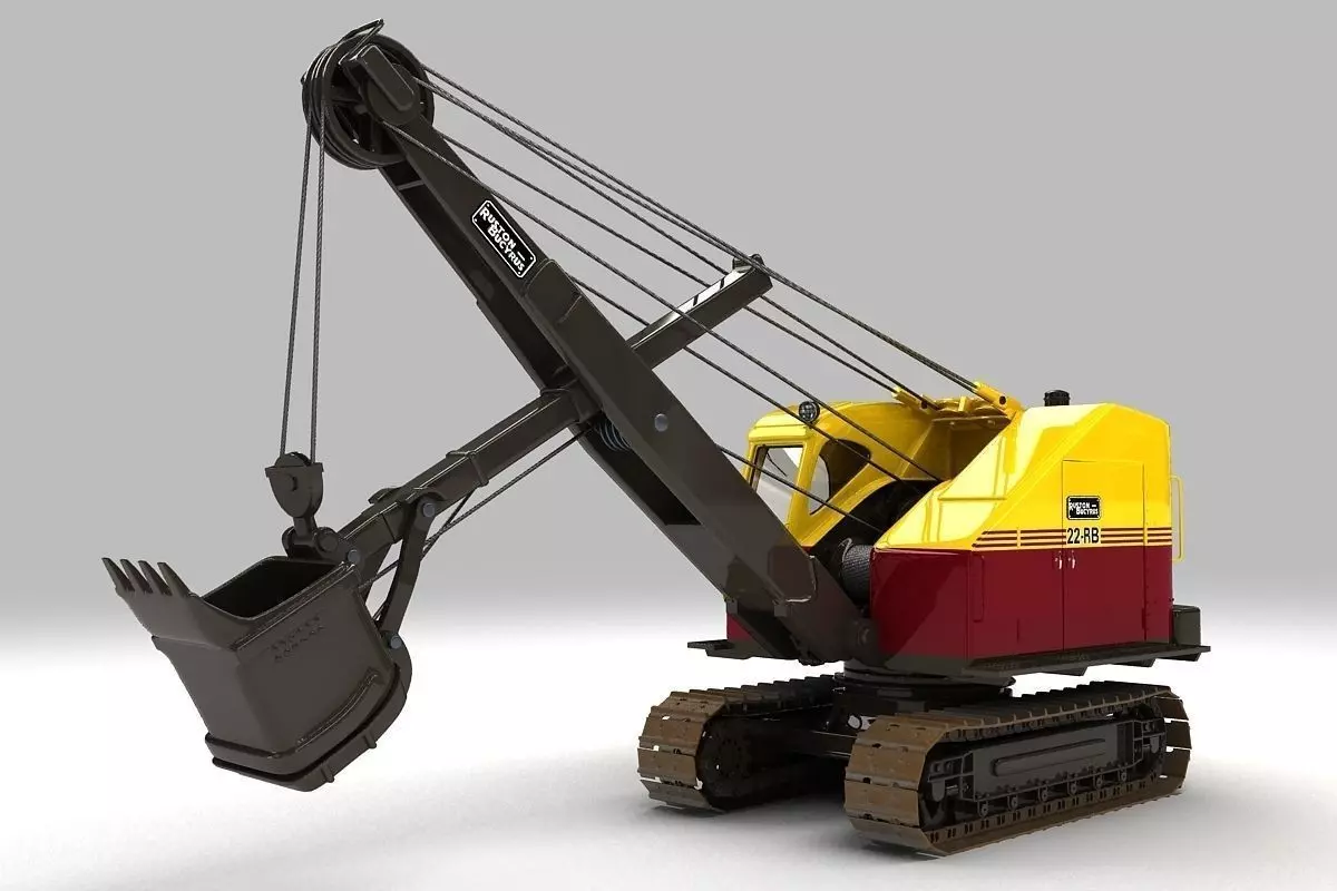 Ruston Bucyrus Excavator 3D model