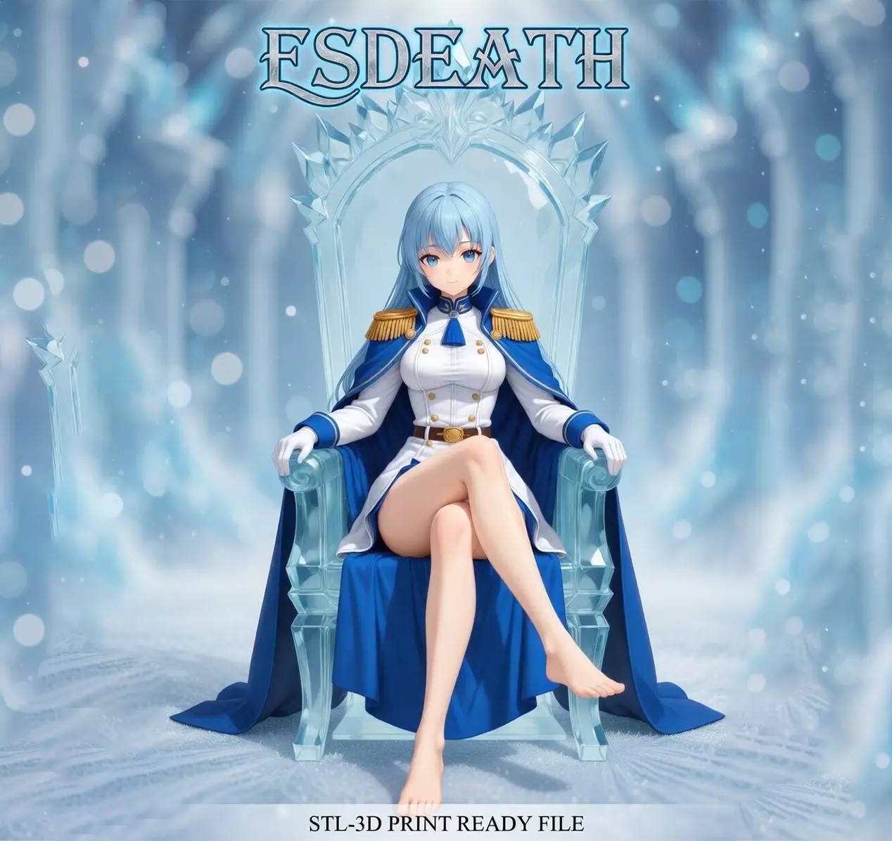 Esdeath Akame ga Kill Anime Figure 3D print model