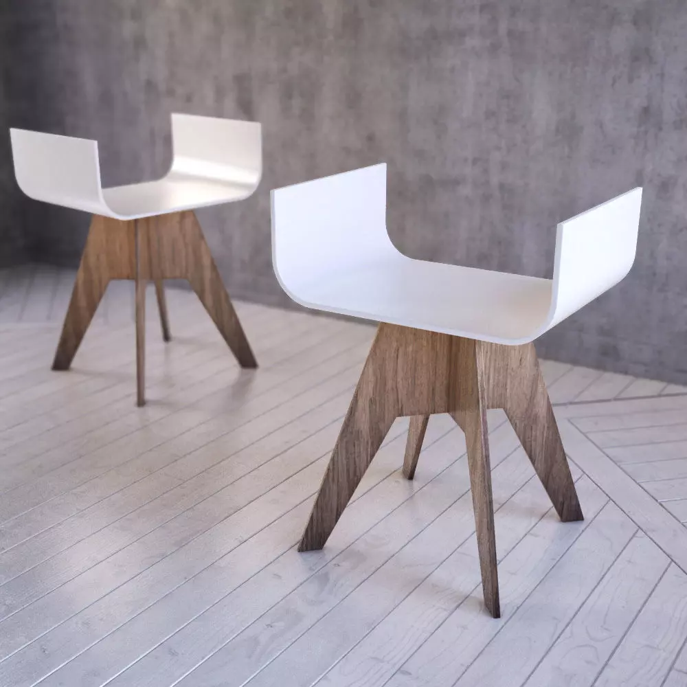 Thierry Wille Taboustool 3D model