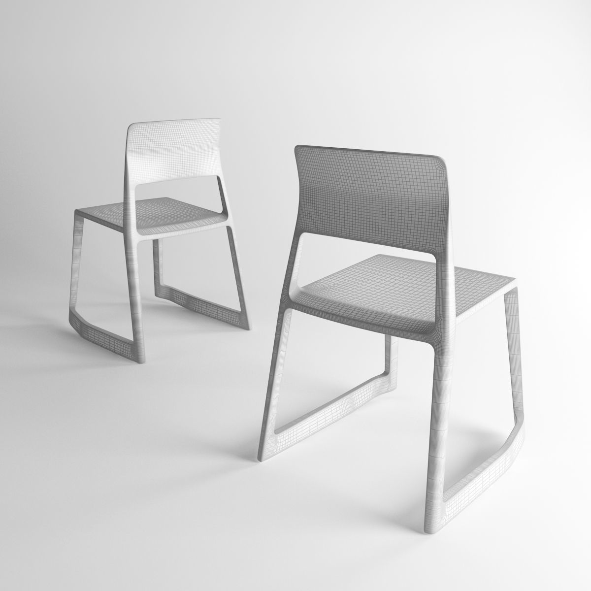 Vitra Tip Ton chair 3D model_6