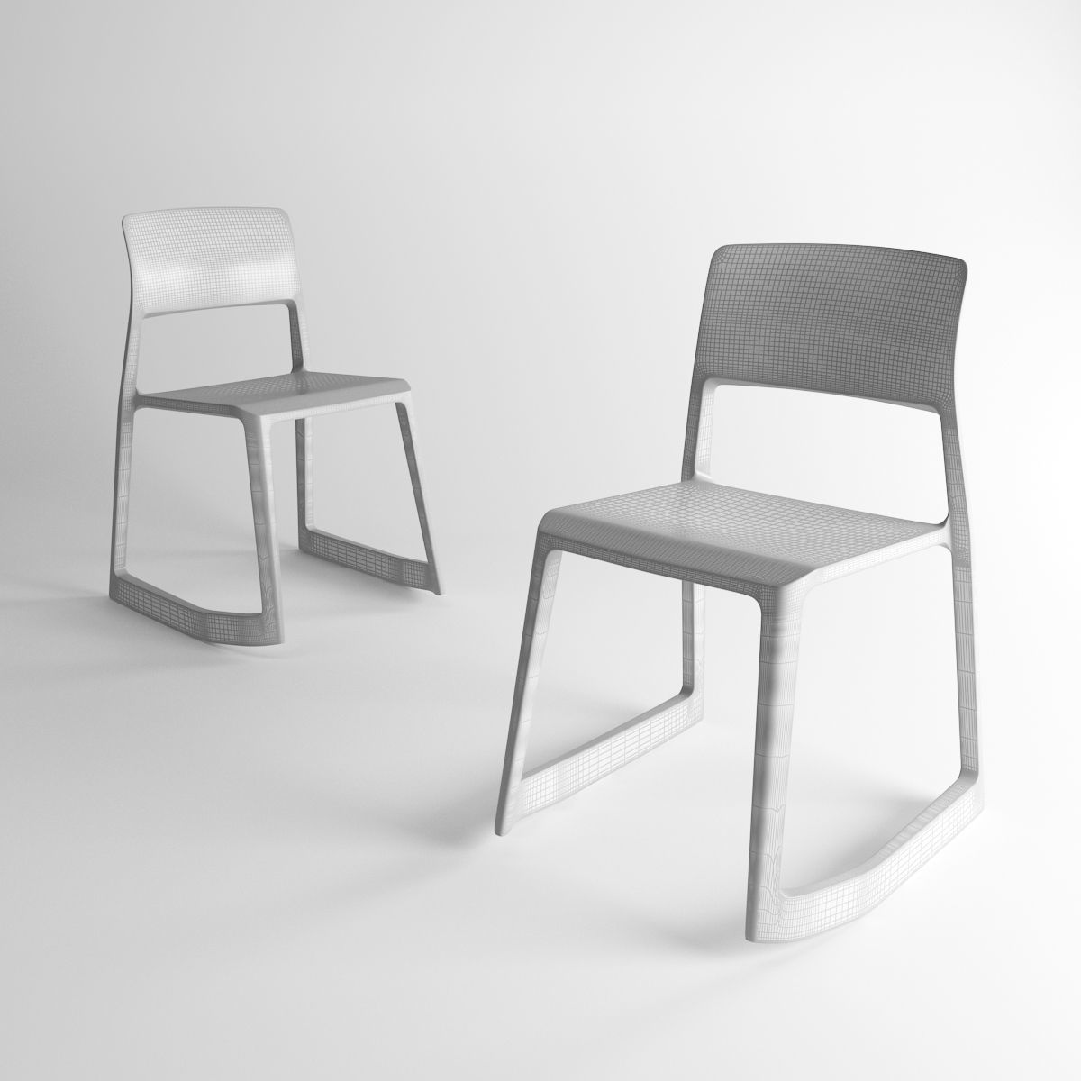 Vitra Tip Ton chair 3D model_4