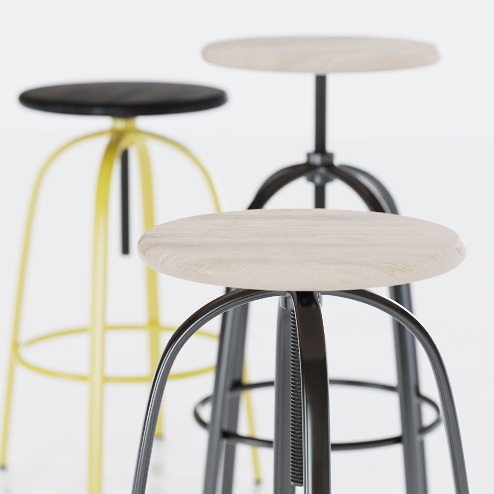 Miniforms Ferrovitos Stool 3D model_4