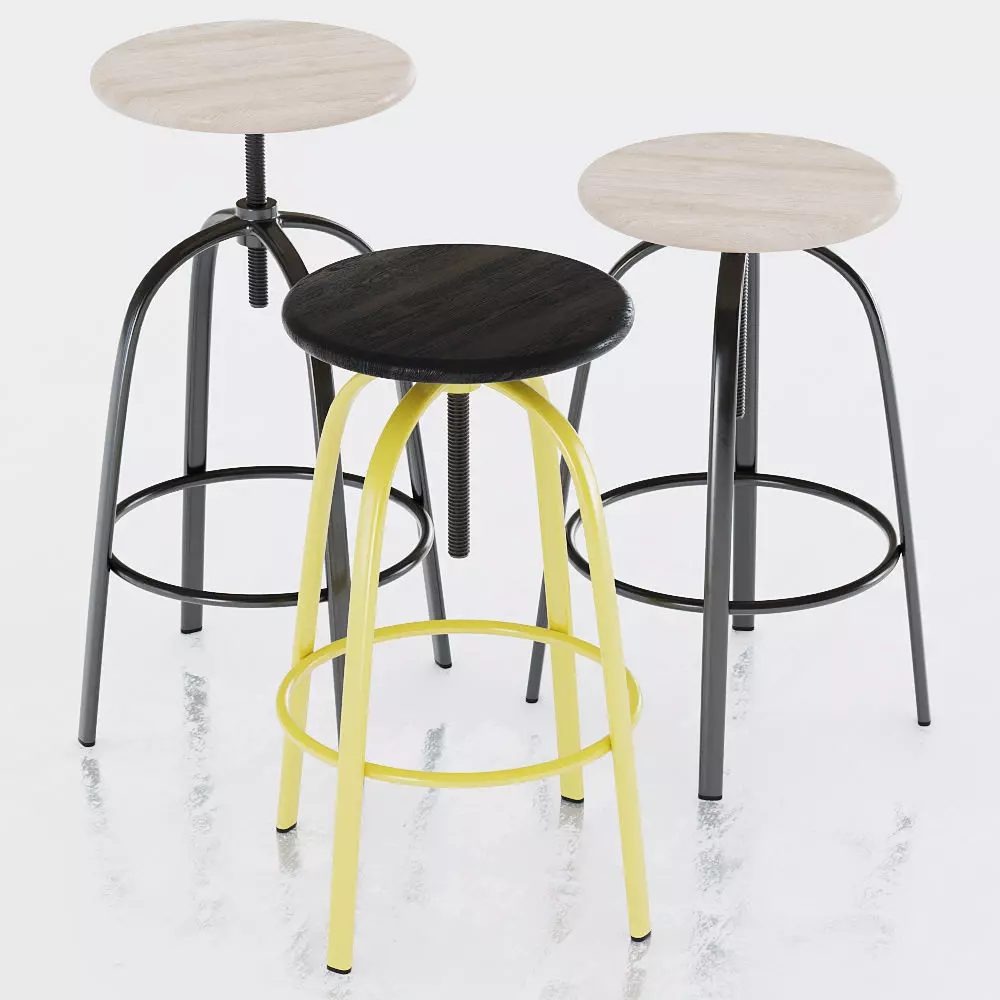 Miniforms Ferrovitos Stool 3D model_0