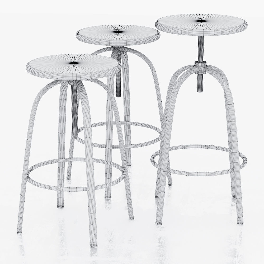 Miniforms Ferrovitos Stool 3D model_5