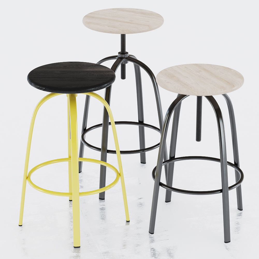 Miniforms Ferrovitos Stool 3D model_1
