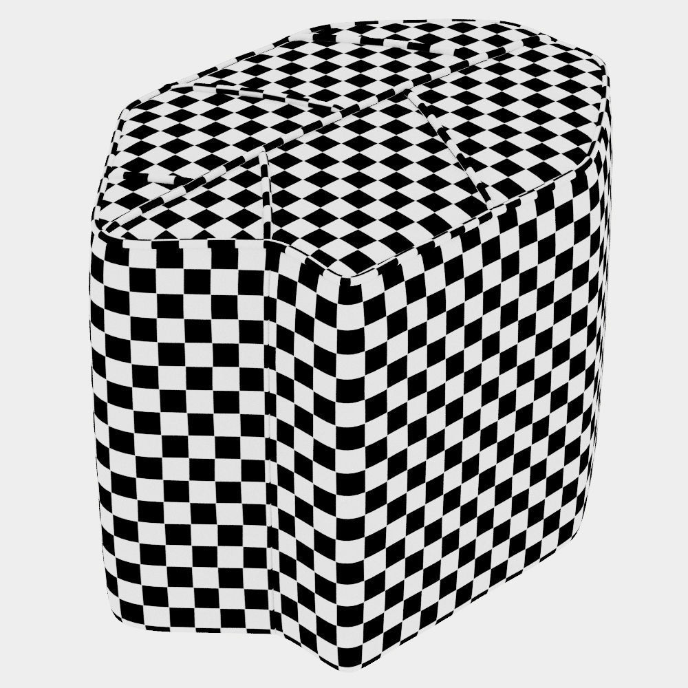 Leaf Stool With Contrasting Piping 3D model_5