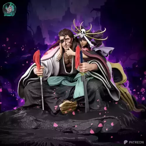 Kyoraku Shunsui Bankai BLEACH - STL Ready for 3D Printing