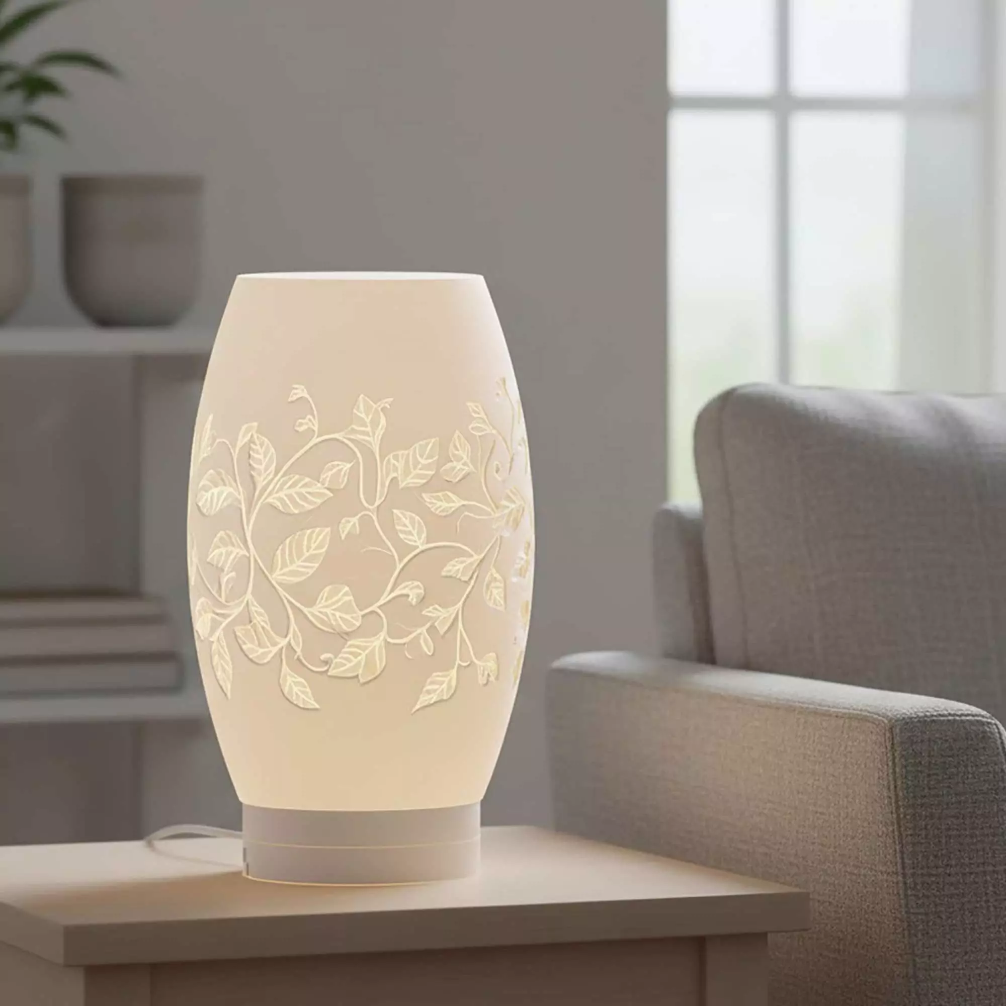 Ivy Lamp Shade STL file no supports 3D print model