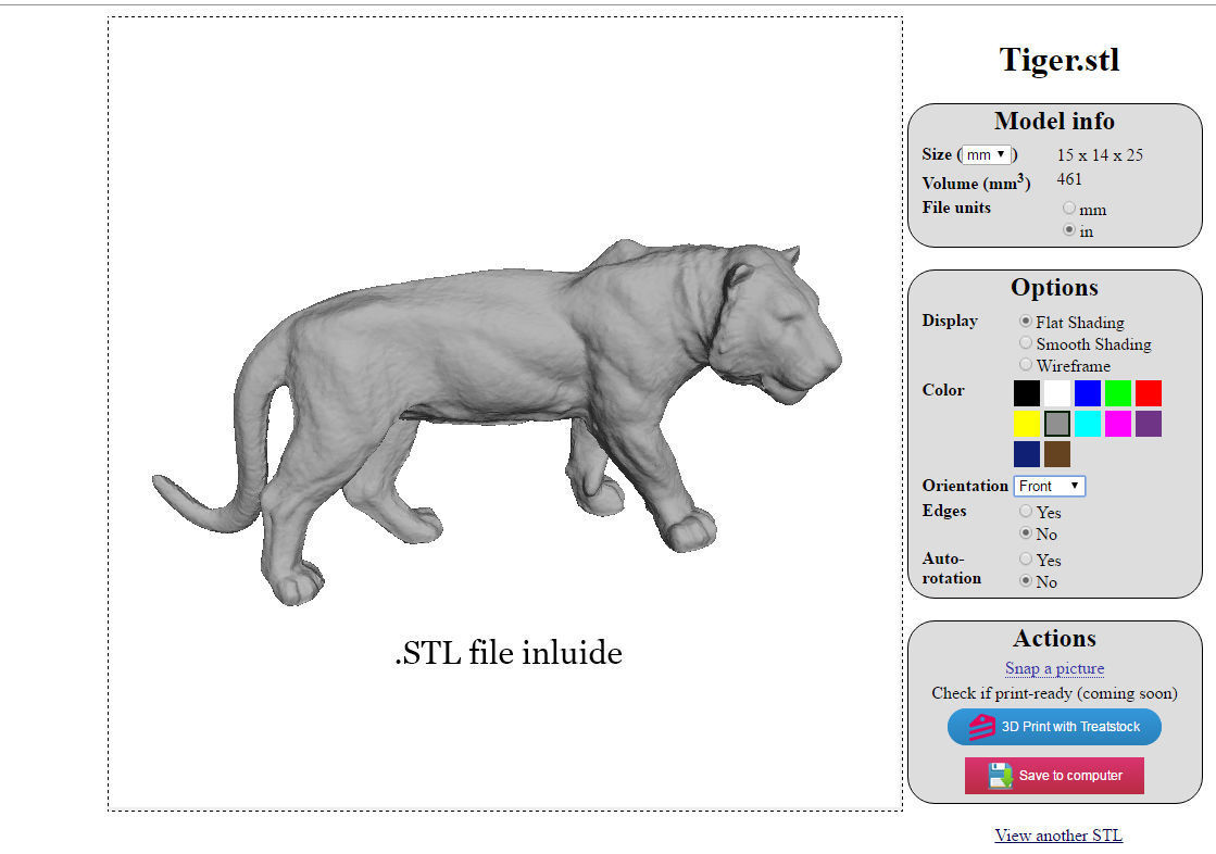 Tiger Low-poly 3D model_11