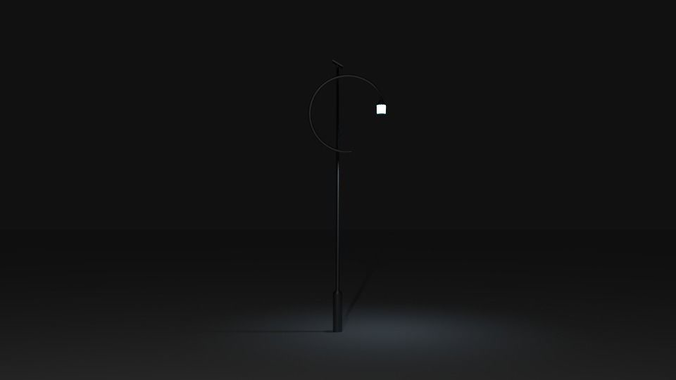 Streetlight 2 floor lamp 3D model