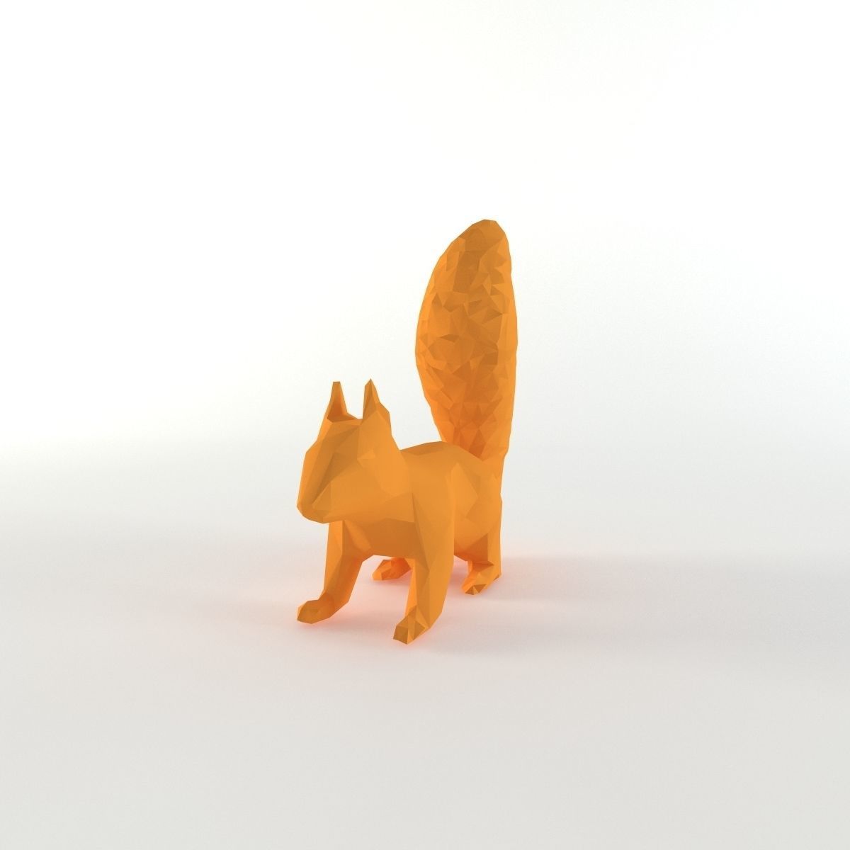 Squirrel Lowpoly Chipmunk Rodent Mammal Animal Low Poly  3D model_6