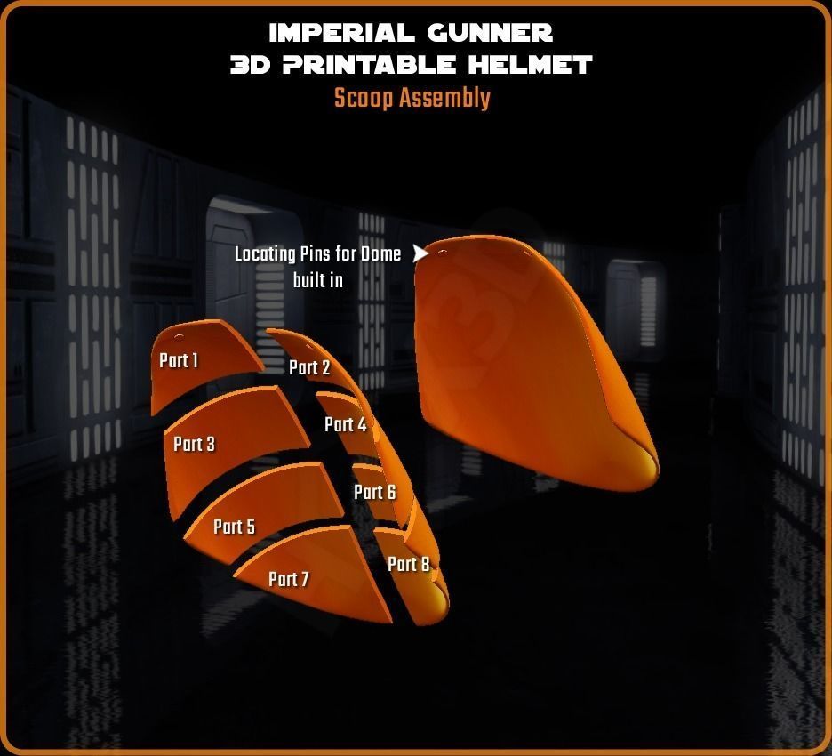 Imperial Gunner - 3D Printable Helmet 3D print model_6