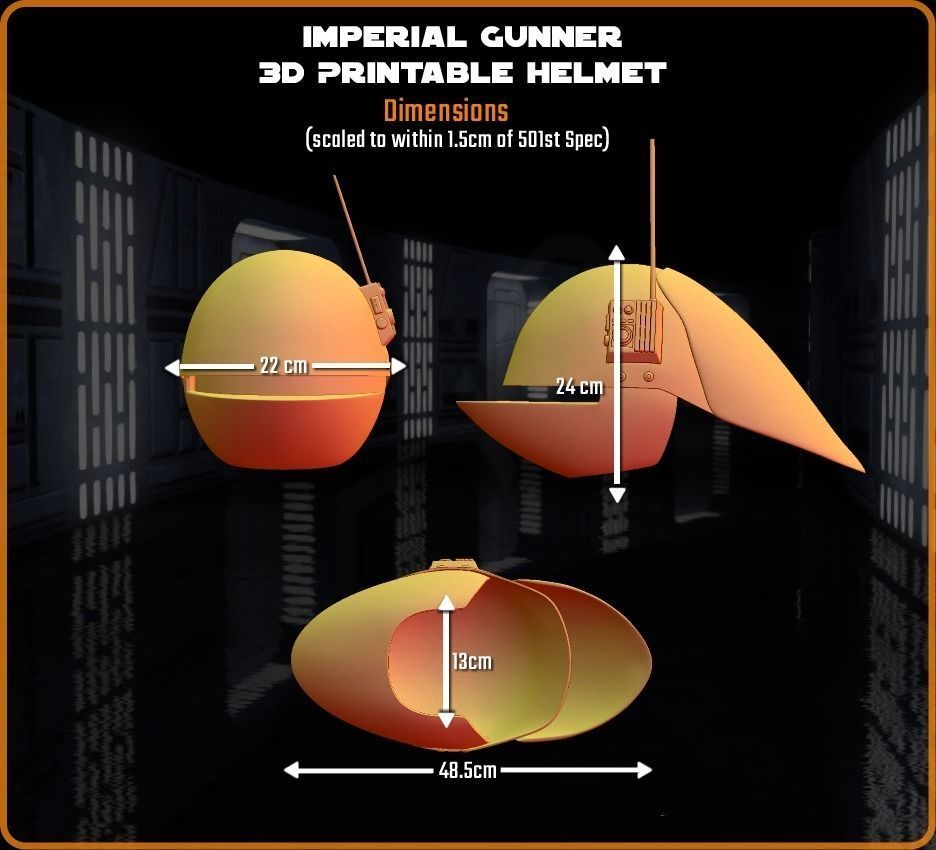 Imperial Gunner - 3D Printable Helmet 3D print model_4