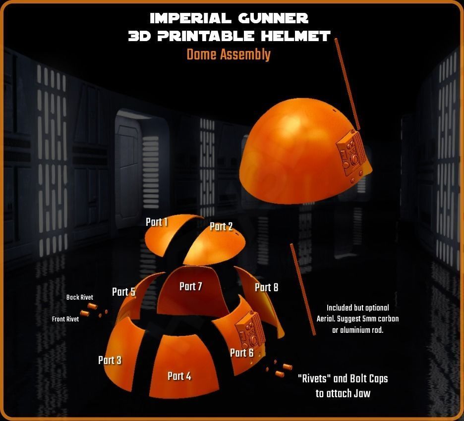 Imperial Gunner - 3D Printable Helmet 3D print model_3
