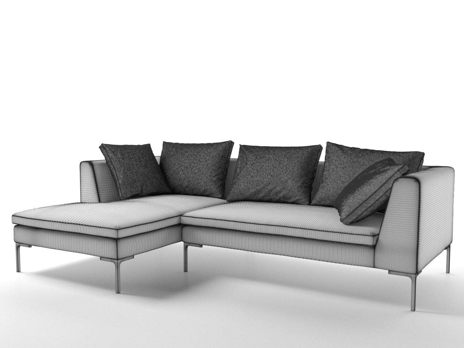 Charles Sofa 3D model_3