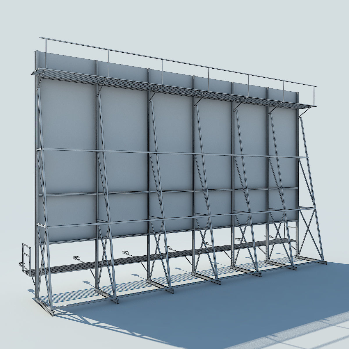 NYC Rooftop  Low-poly 3D model_27