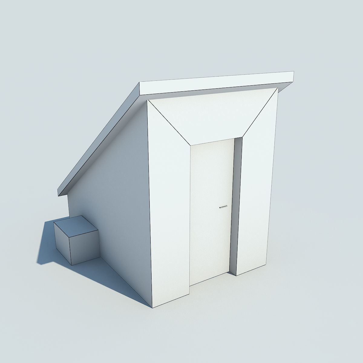 NYC Rooftop  Low-poly 3D model_41