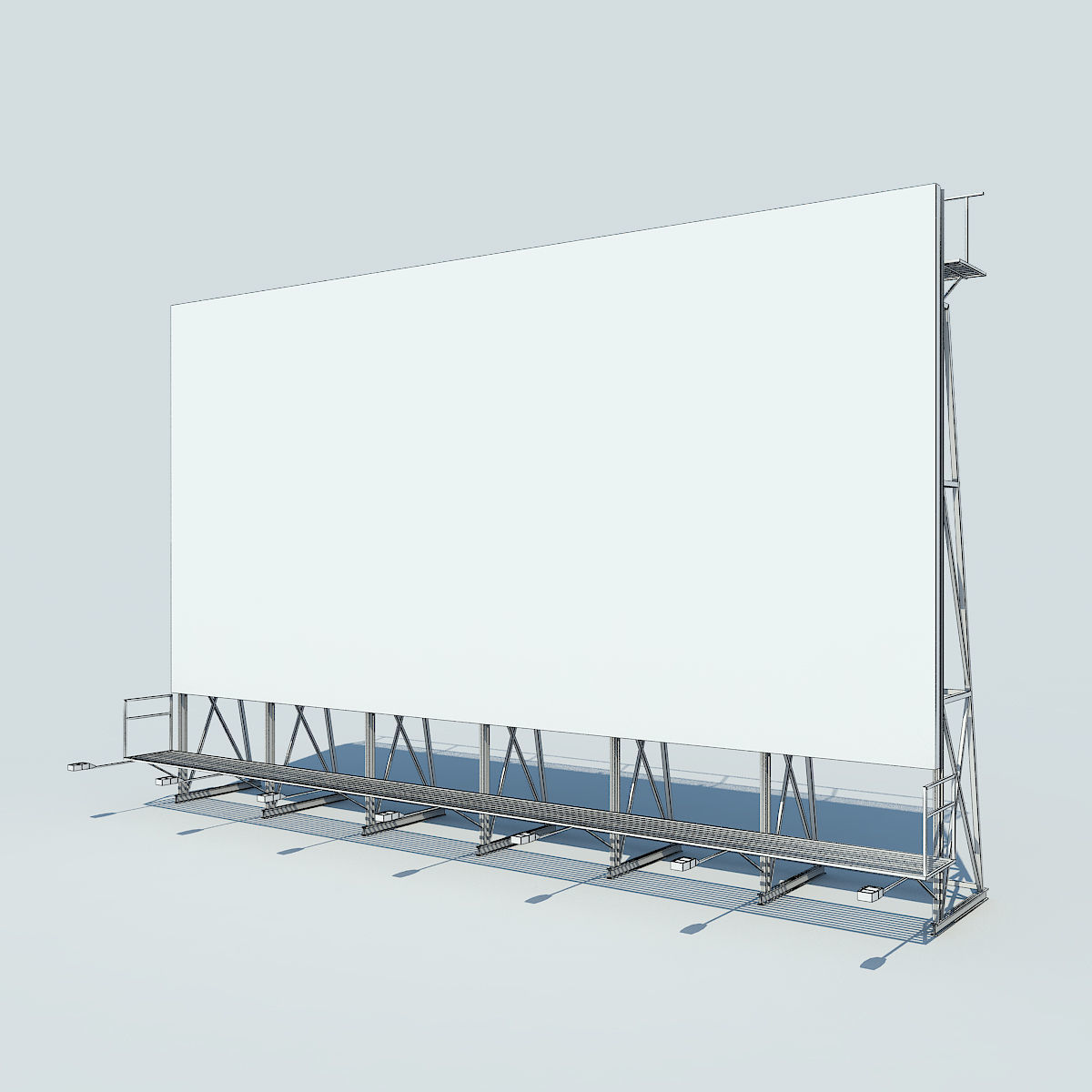 NYC Rooftop  Low-poly 3D model_28