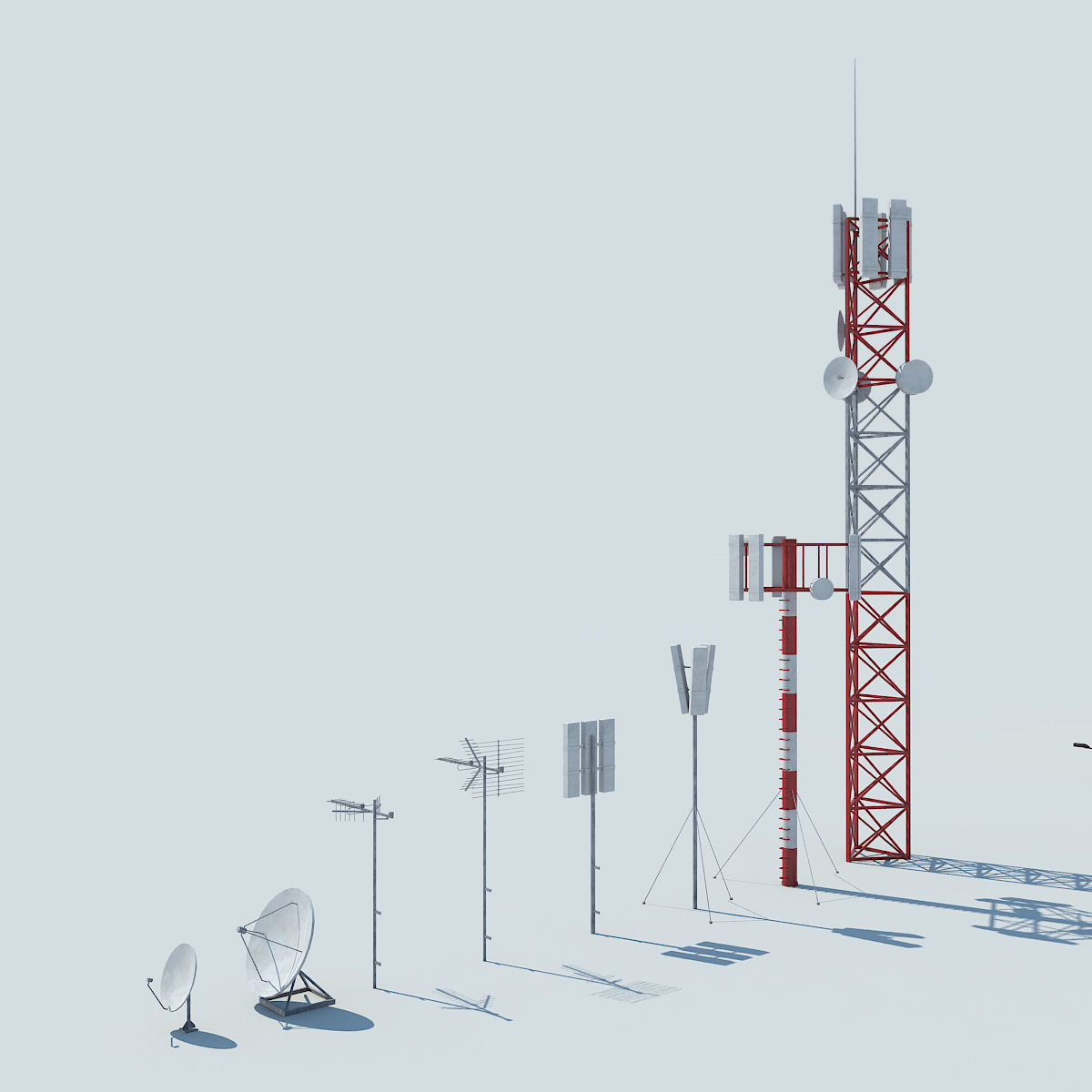 NYC Rooftop  Low-poly 3D model_5