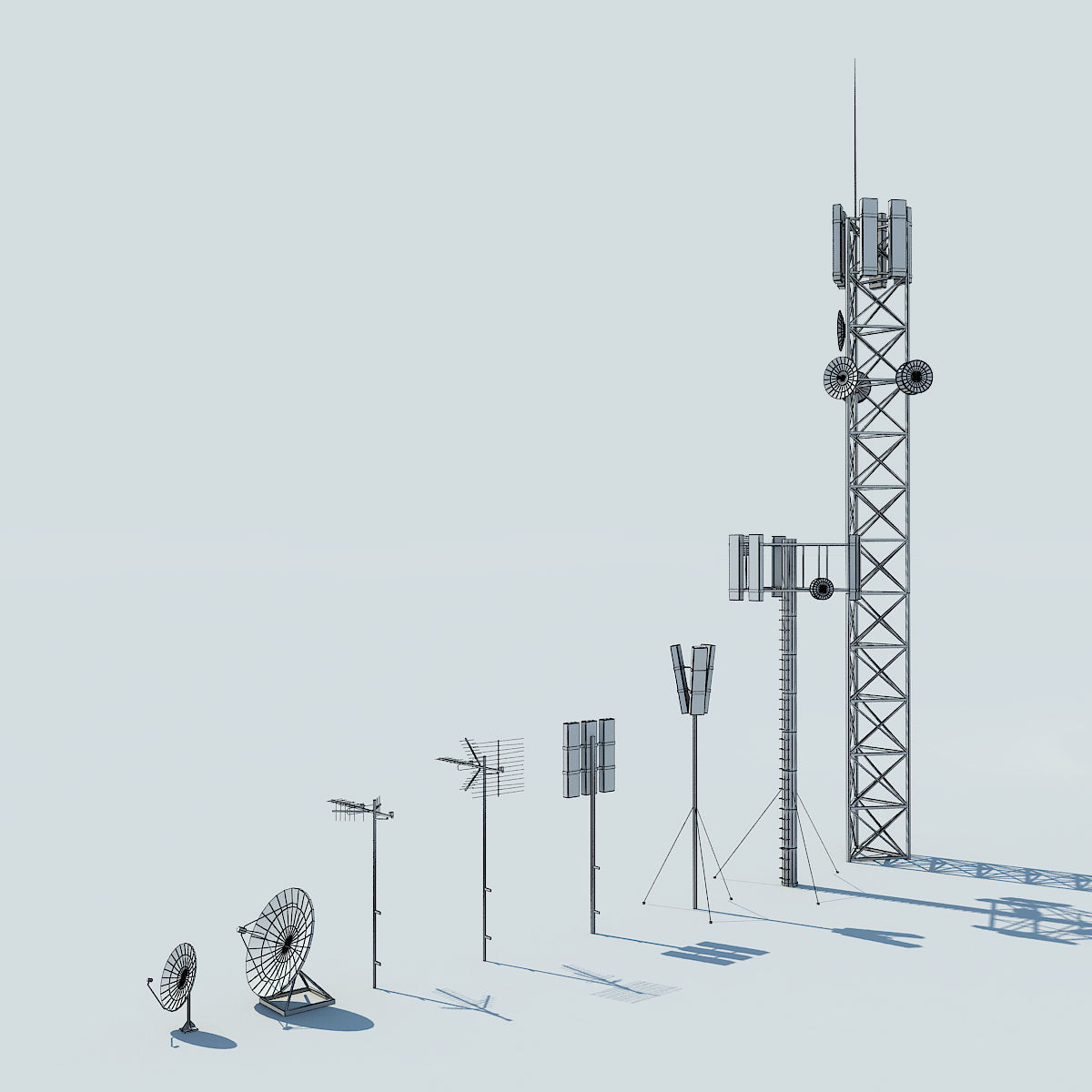 NYC Rooftop  Low-poly 3D model_26