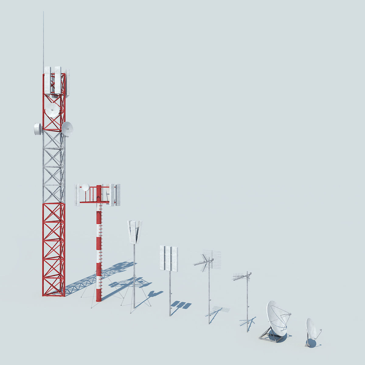 NYC Rooftop  Low-poly 3D model_6