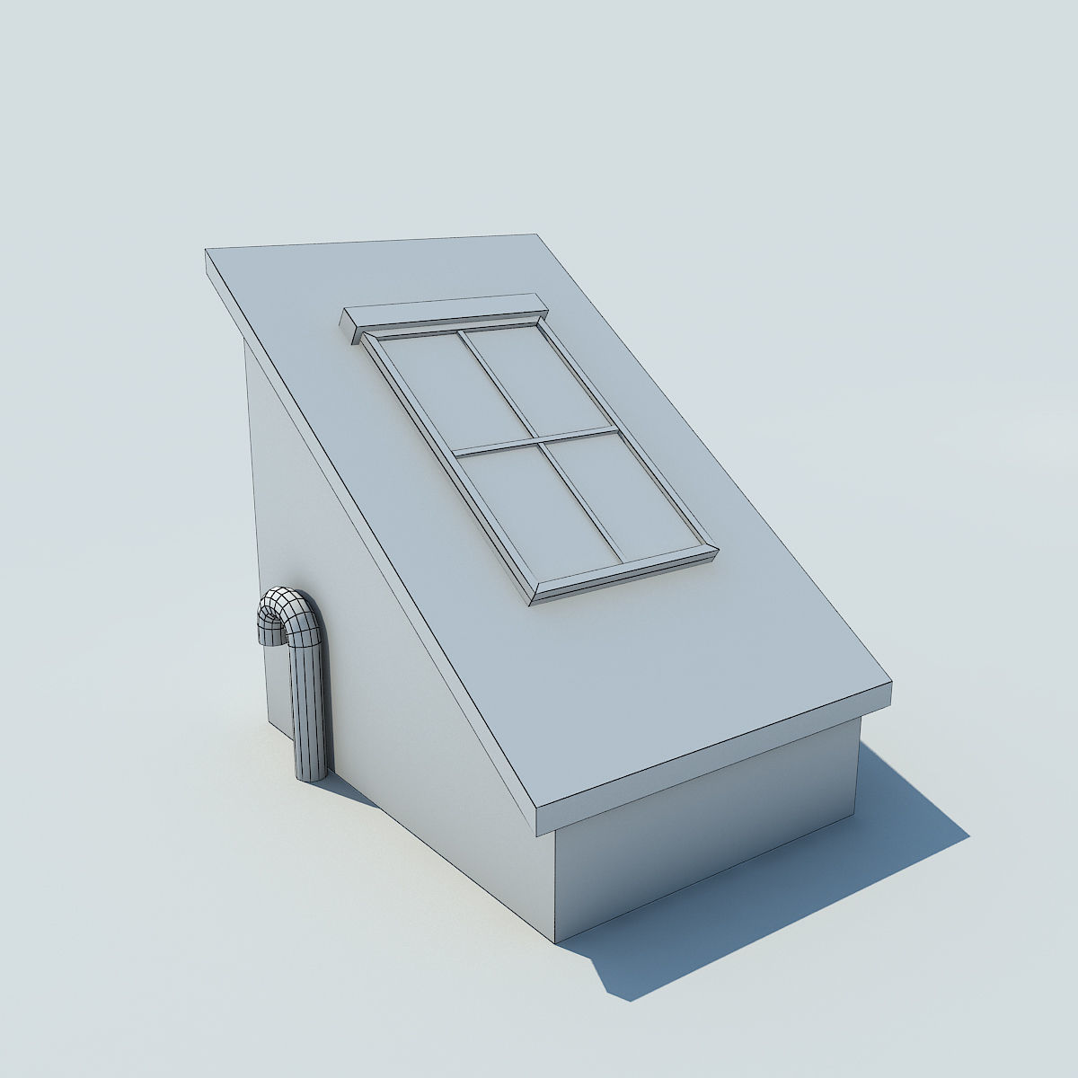 NYC Rooftop  Low-poly 3D model_43