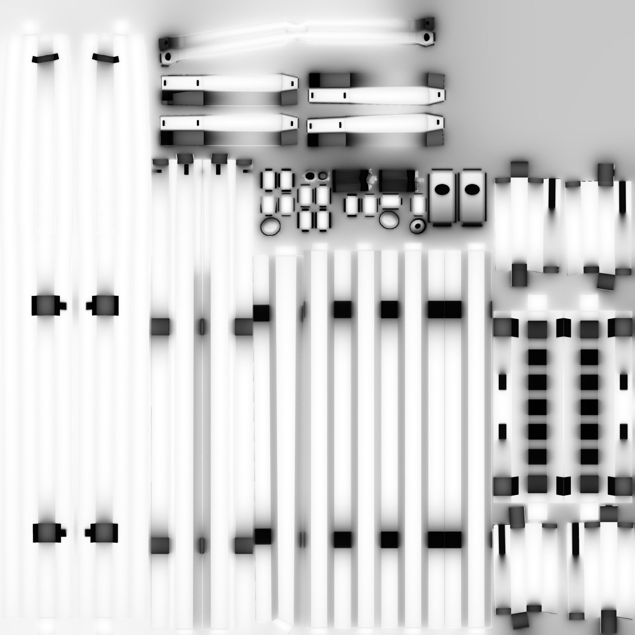 Wooden Sledge Winter VR AR Toy Low Poly PBR Game Ready Low-poly 3D model_13