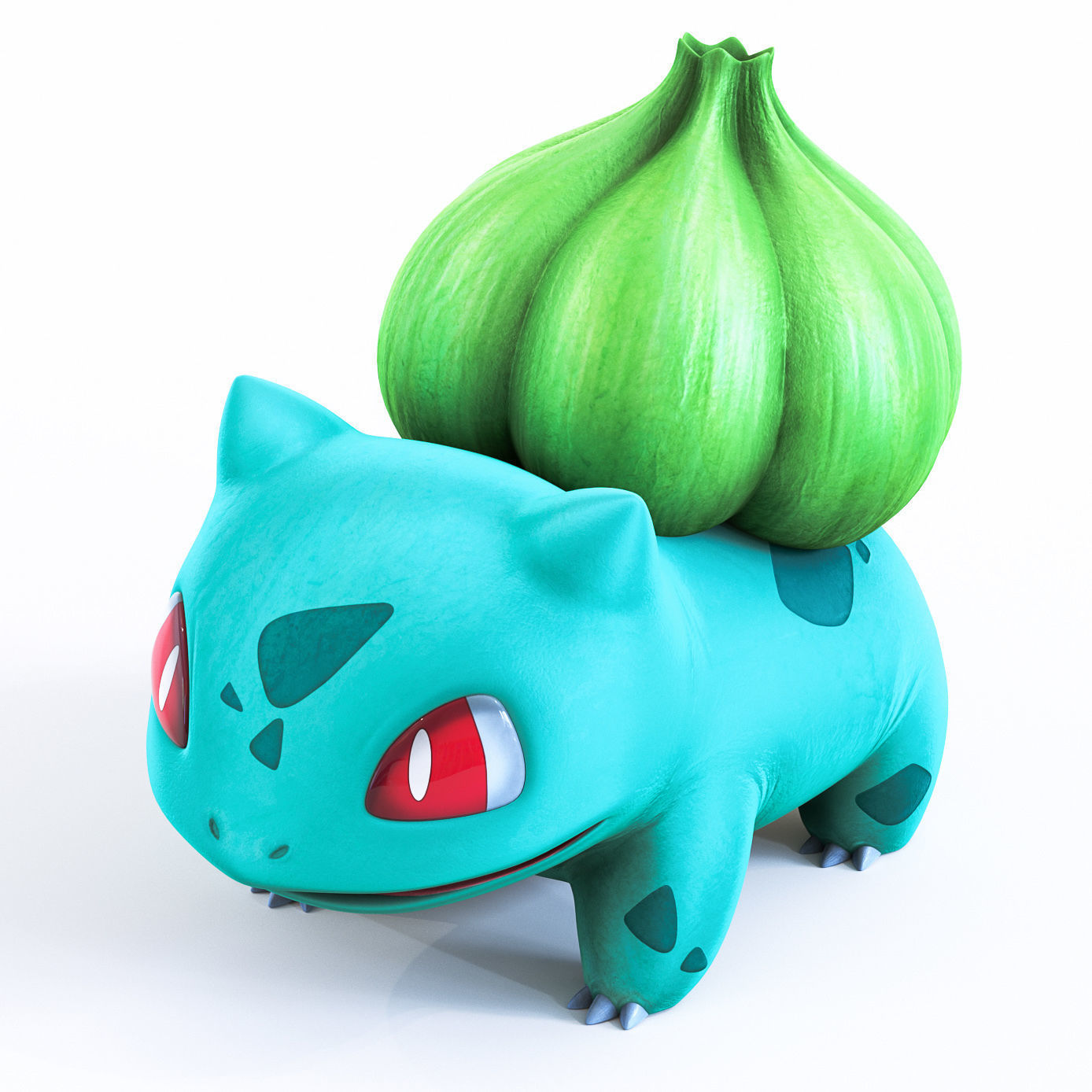 Pokemon Bulbasaur Low-poly 3D model_8
