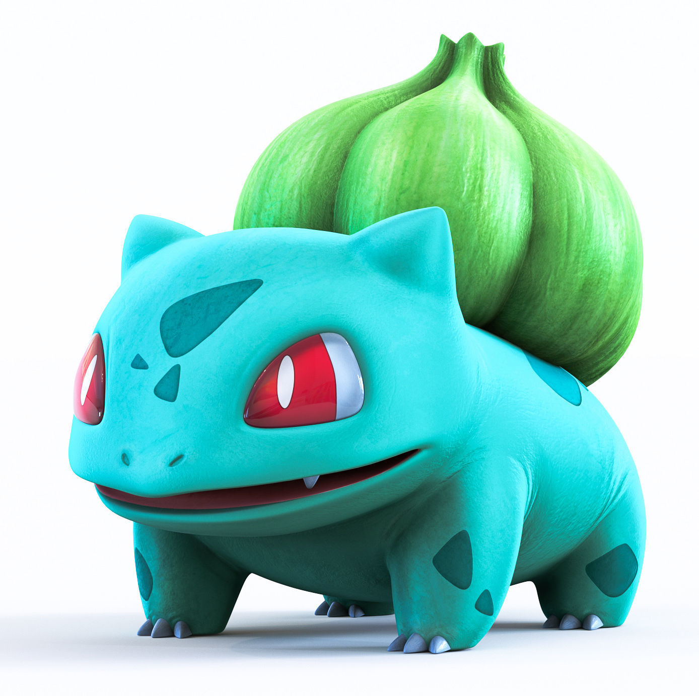 Pokemon Bulbasaur Low-poly 3D model_4