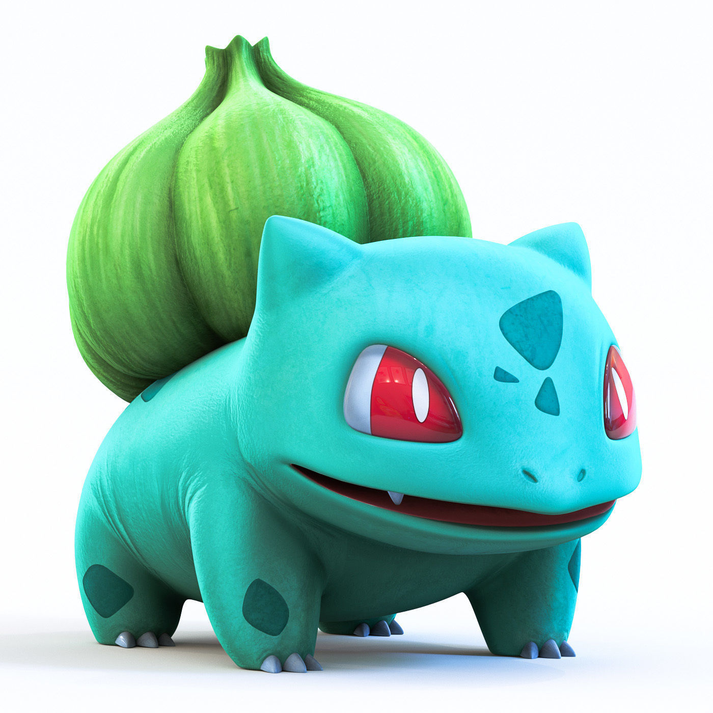 Pokemon Bulbasaur Low-poly 3D model_3