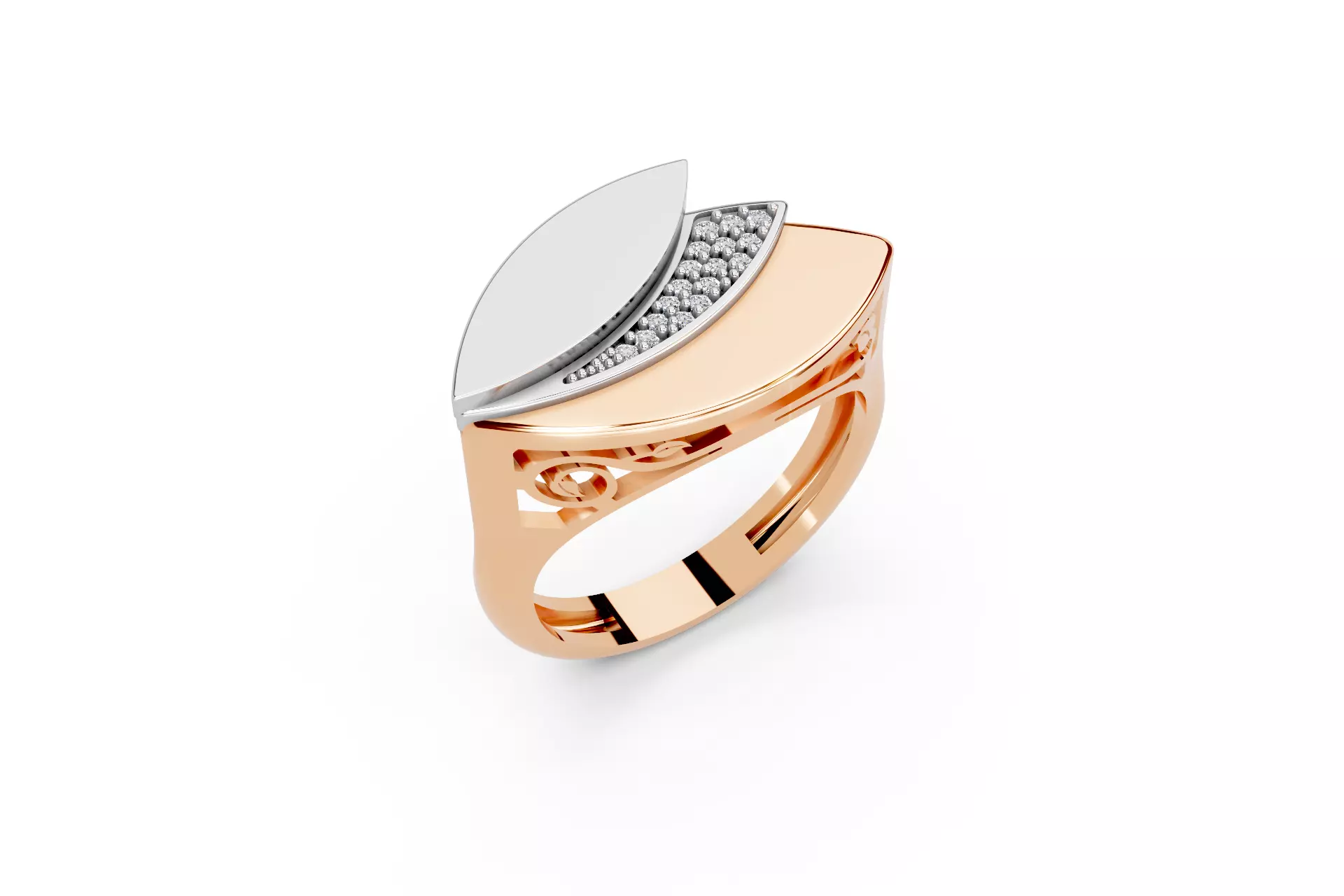 Two tones ring 020 3D print model