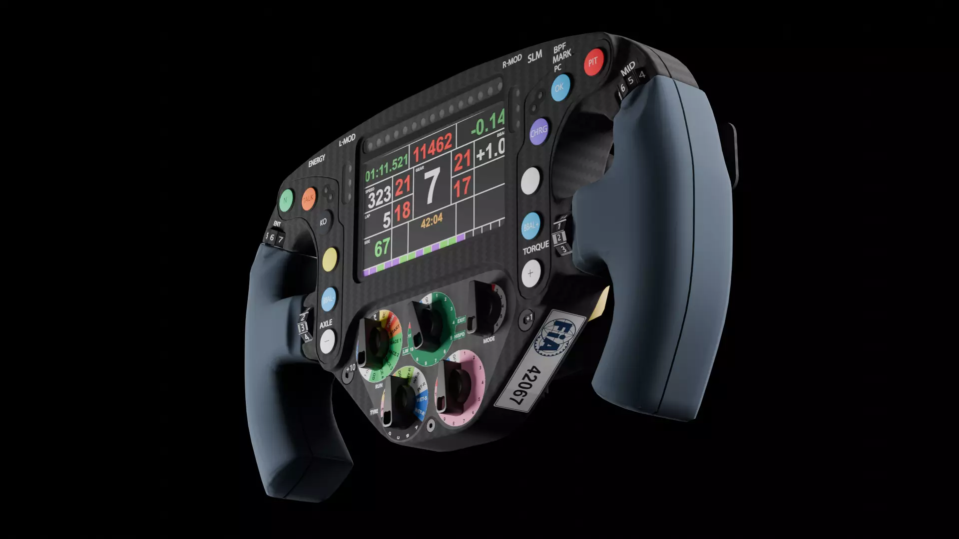 AMR26 2026 Steering Wheel Low-poly 3D model