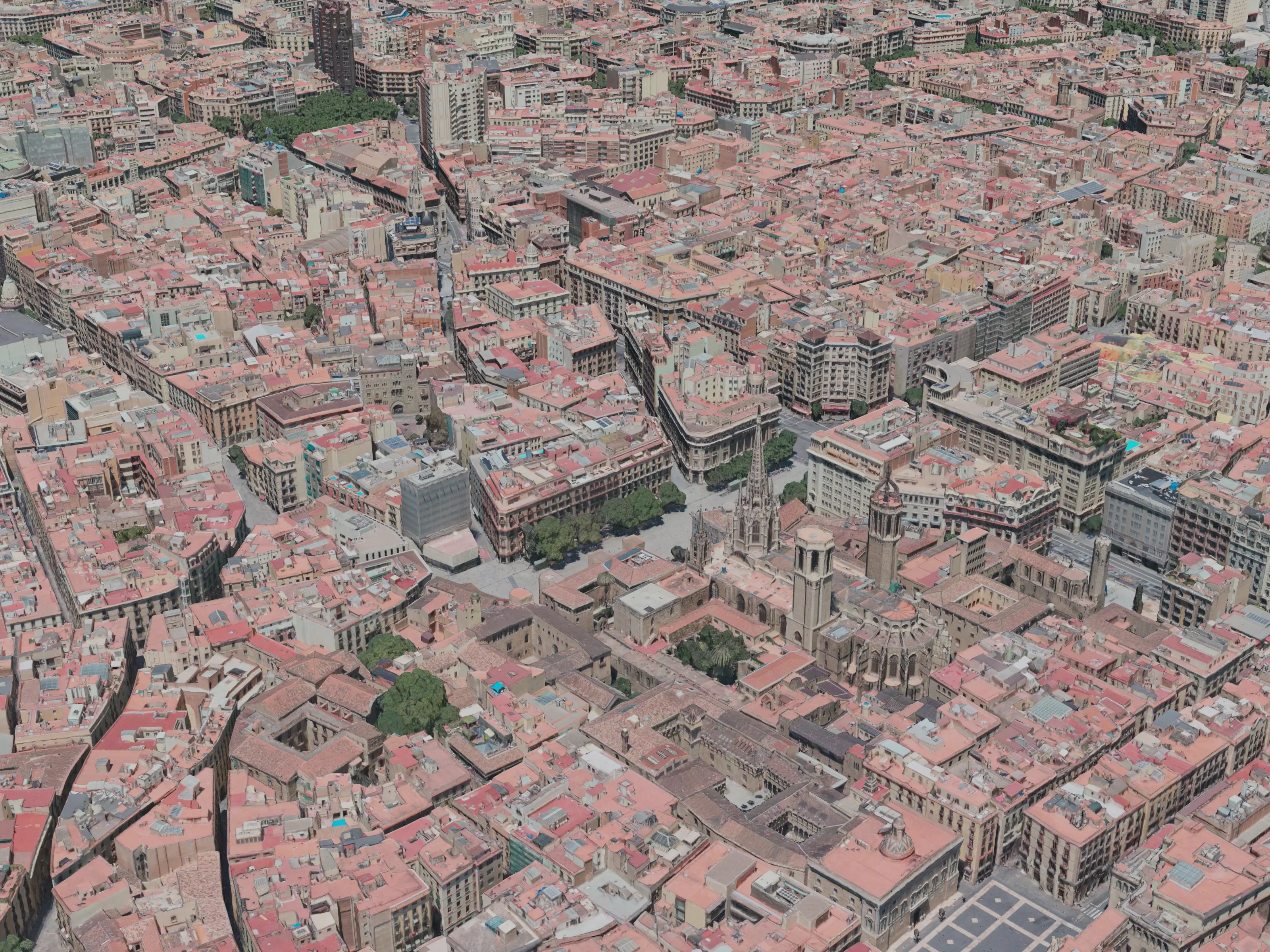 Barcelona City 3D model
