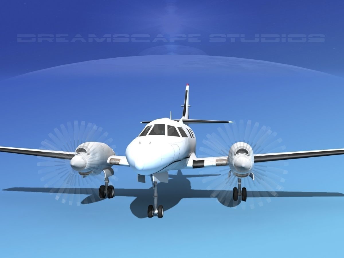 Swearingen SA226-T Merlin III V13 3D model_1