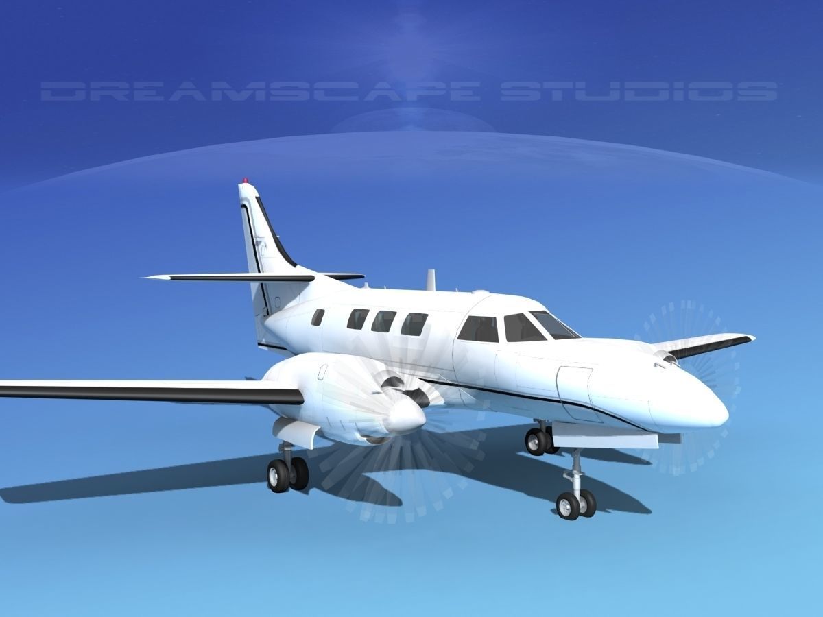 Swearingen SA226-T Merlin III V13 3D model_2