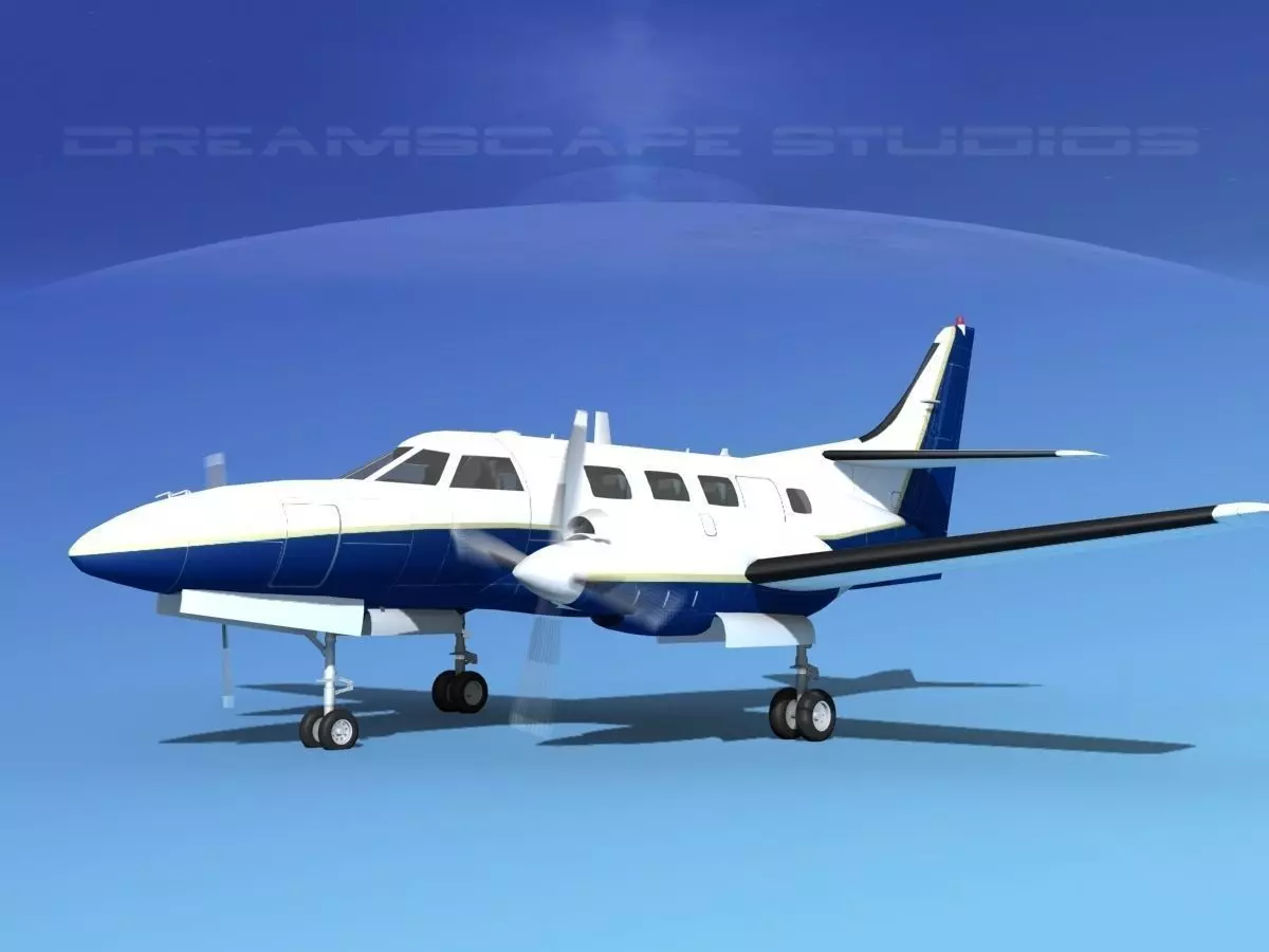 Swearingen SA226-T Merlin III V15 3D model
