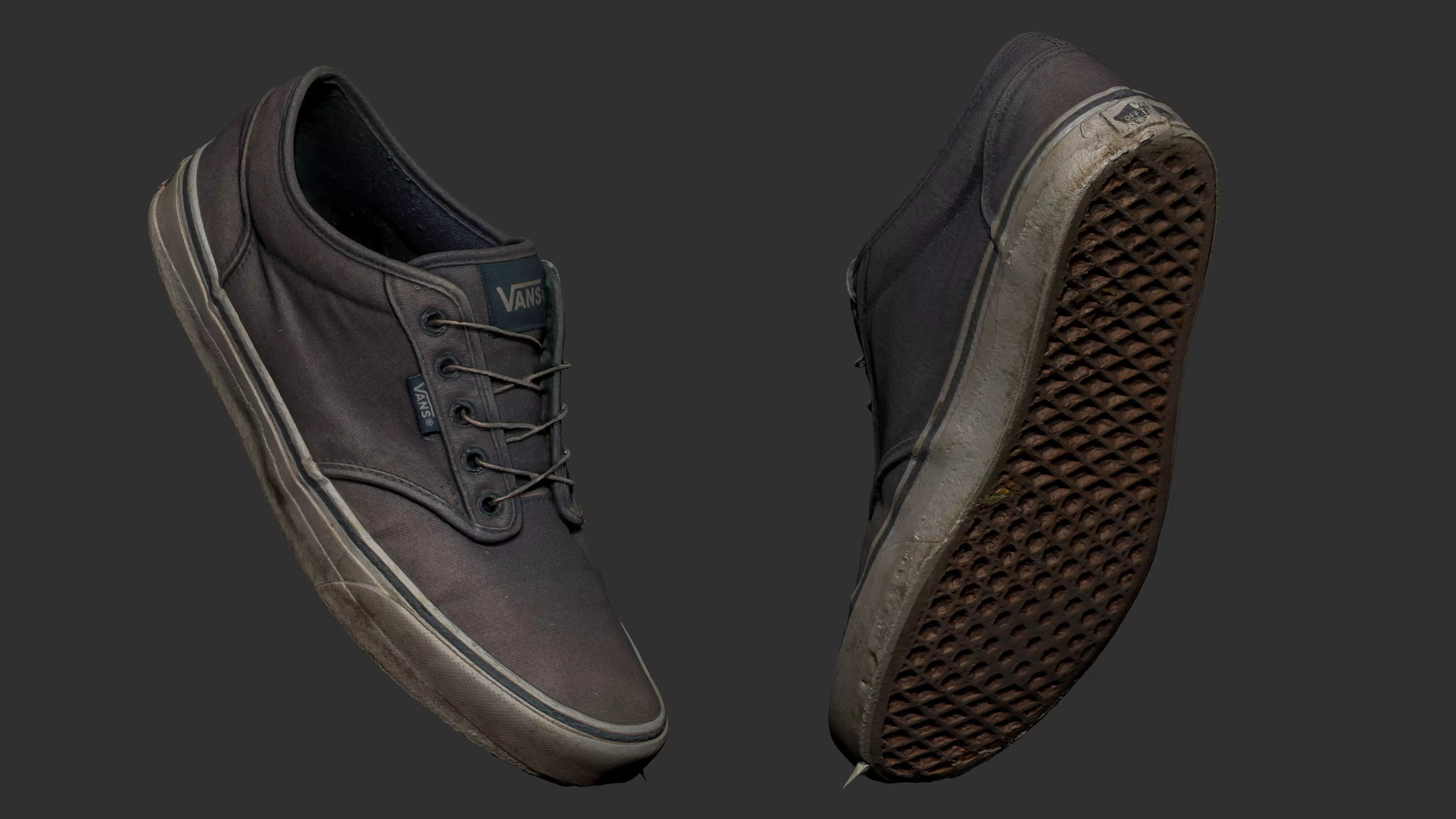 RAW SCAN Vans Shoes Free 3D model