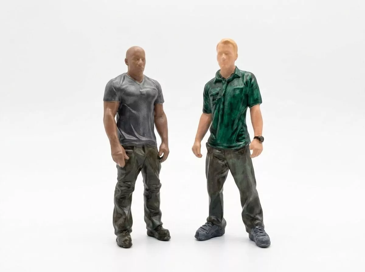 Fast and Furious Toretto and Brian Figura Humana 3D print model