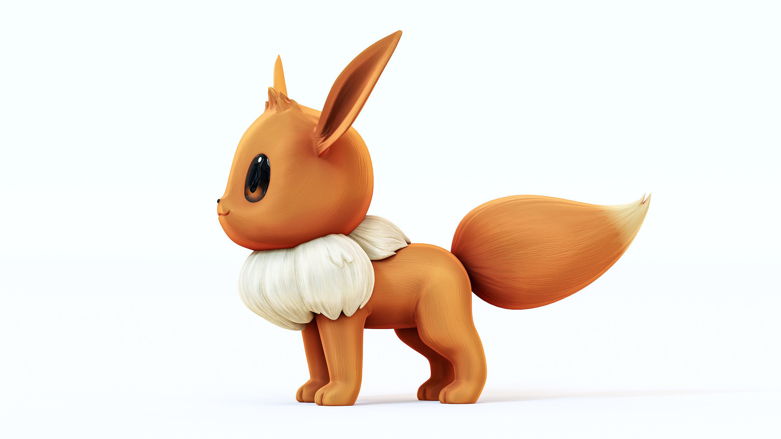 Pokemon Eevee Low-poly 3D model_7