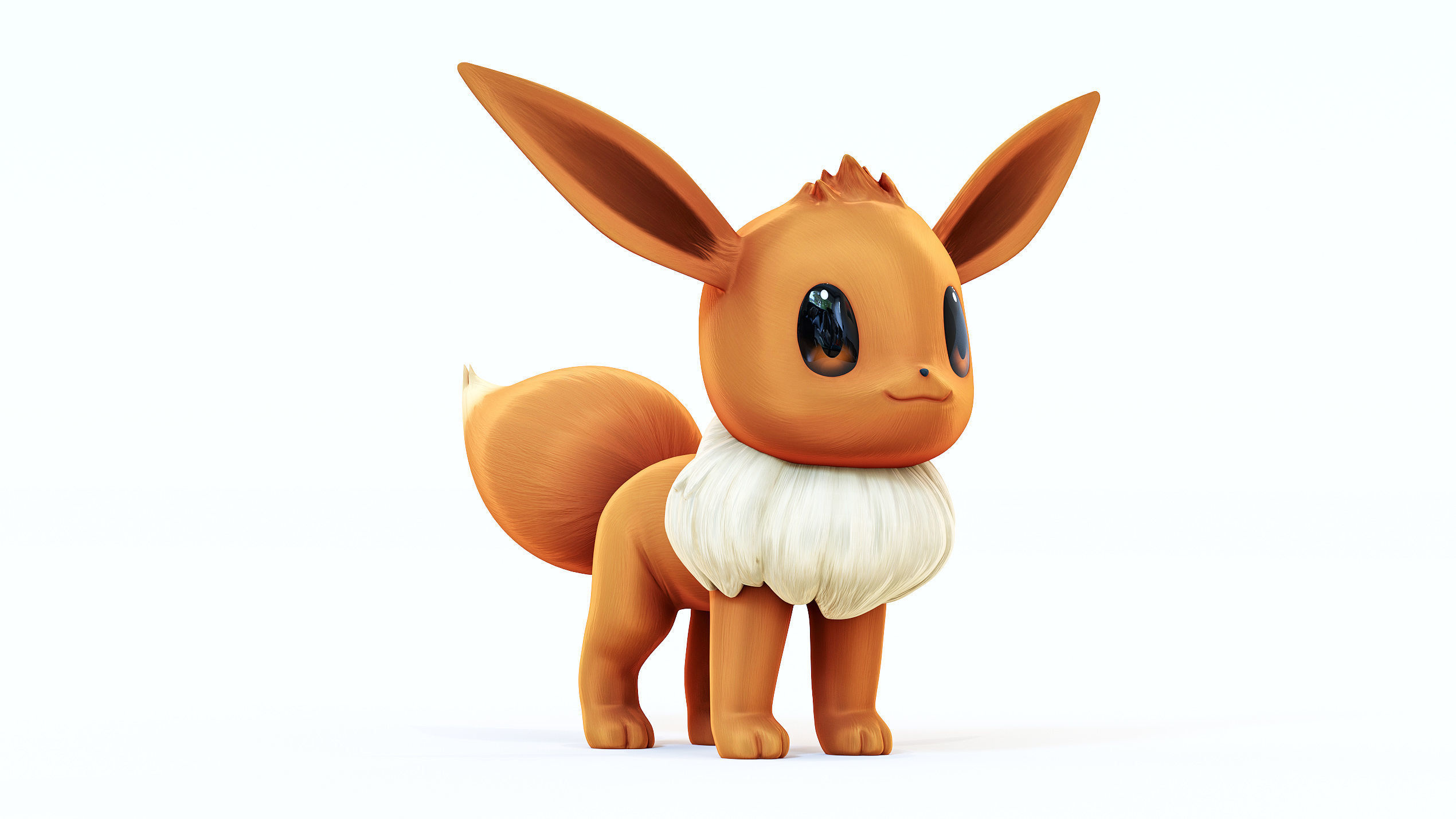 Pokemon Eevee Low-poly 3D model_6
