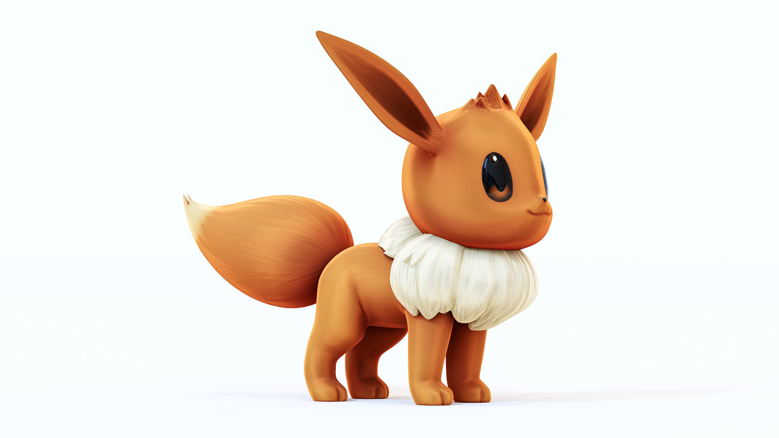 Pokemon Eevee Low-poly 3D model_4