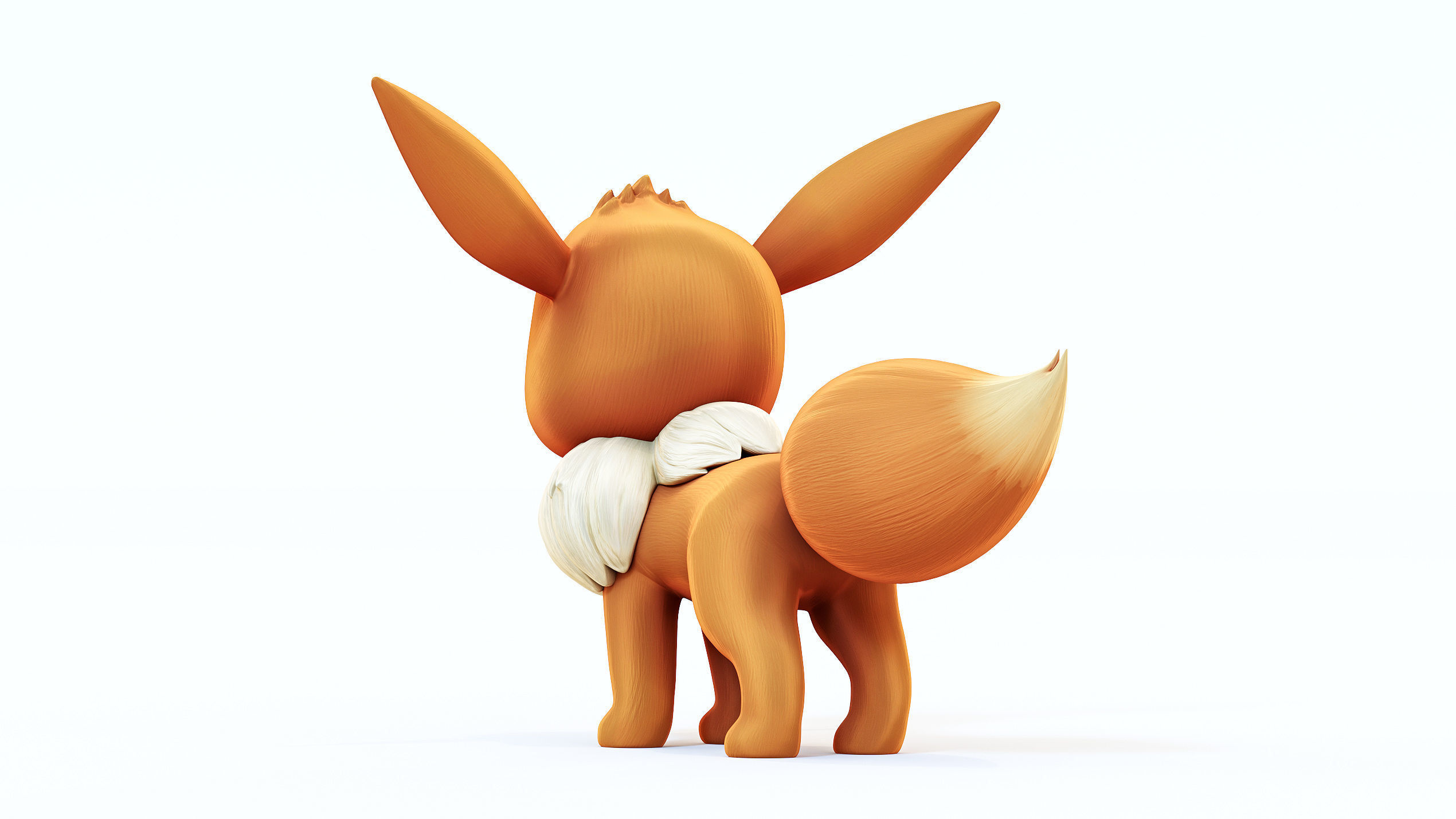 Pokemon Eevee Low-poly 3D model_5