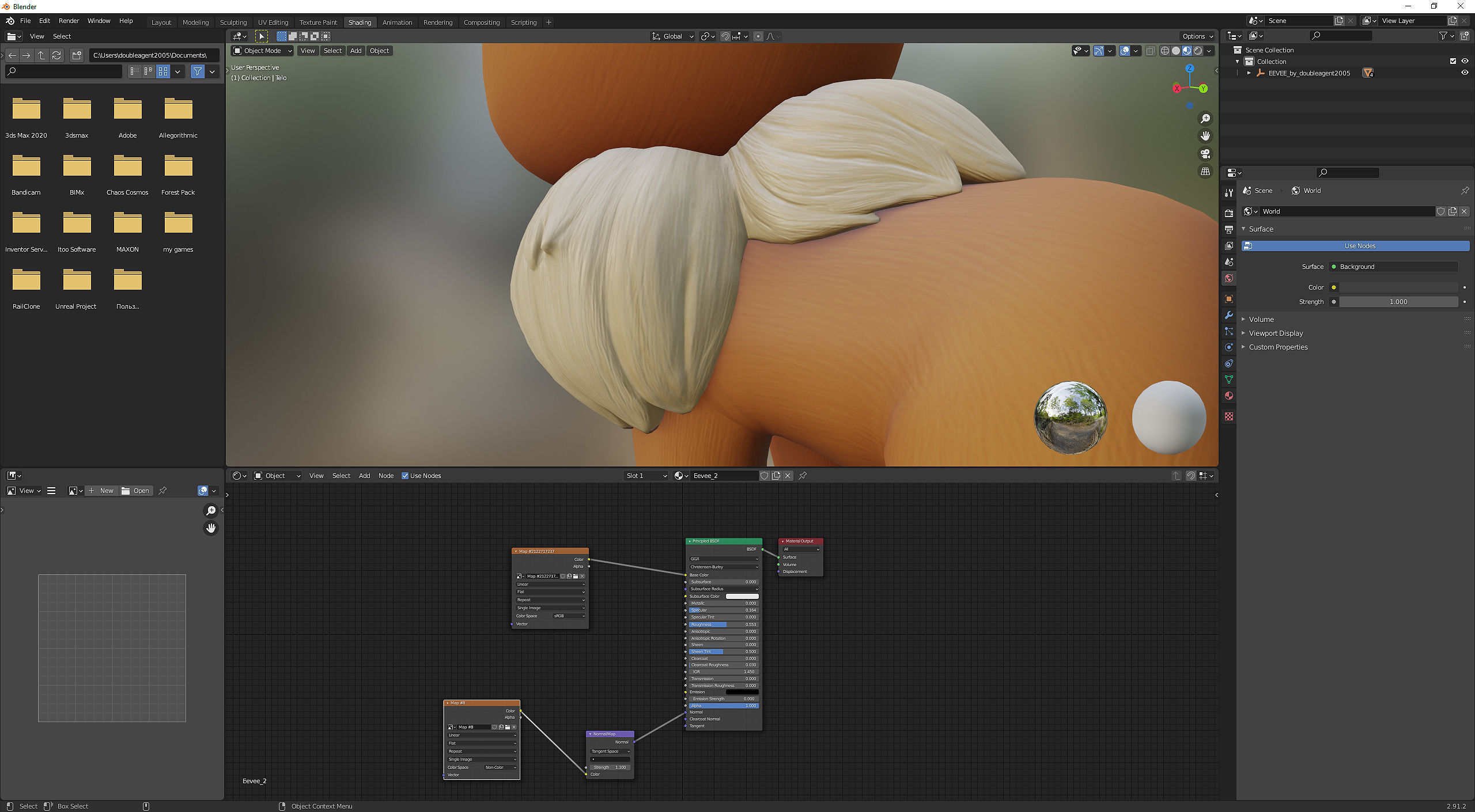 Pokemon Eevee Low-poly 3D model_20