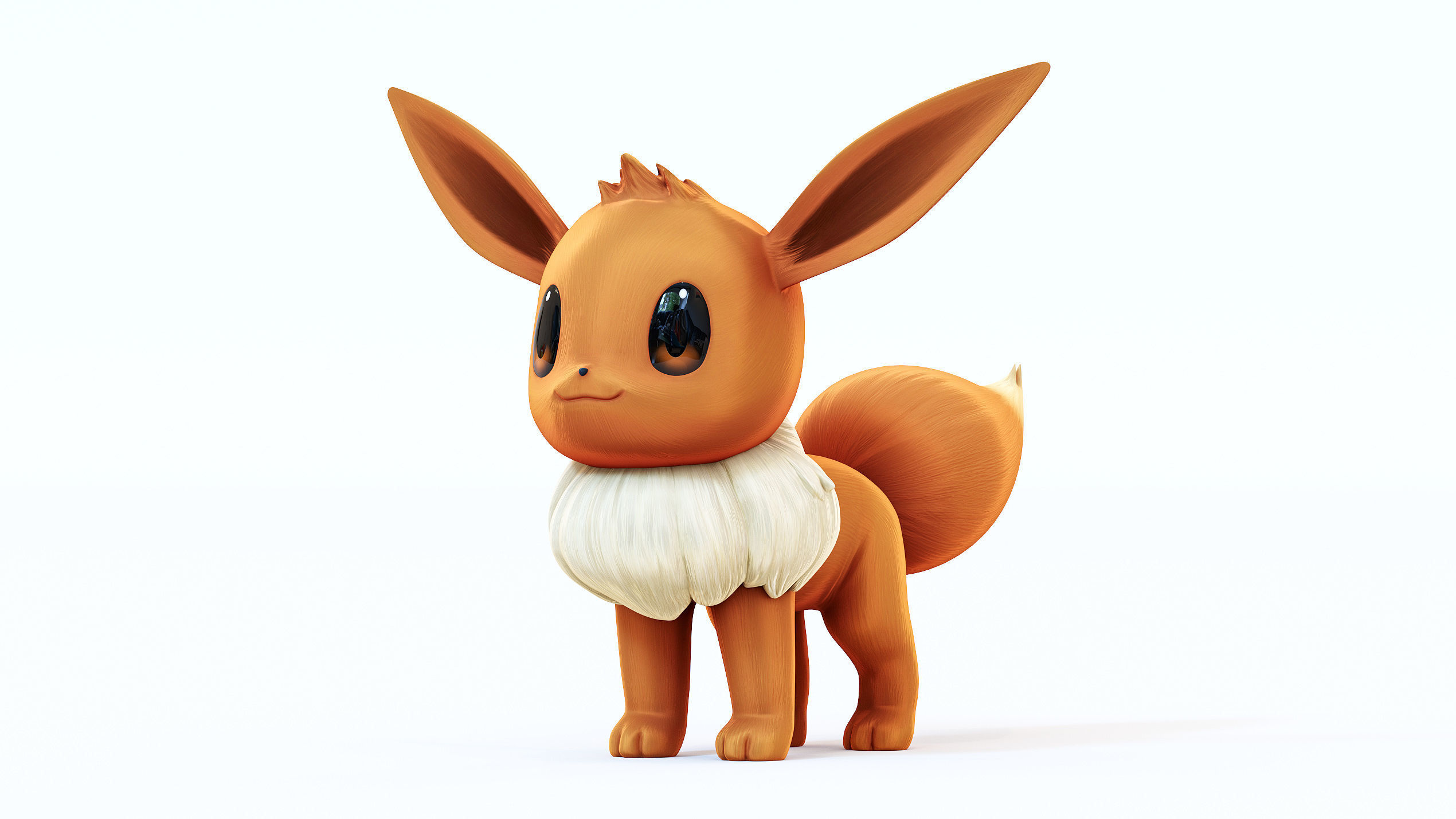 Pokemon Eevee Low-poly 3D model_3