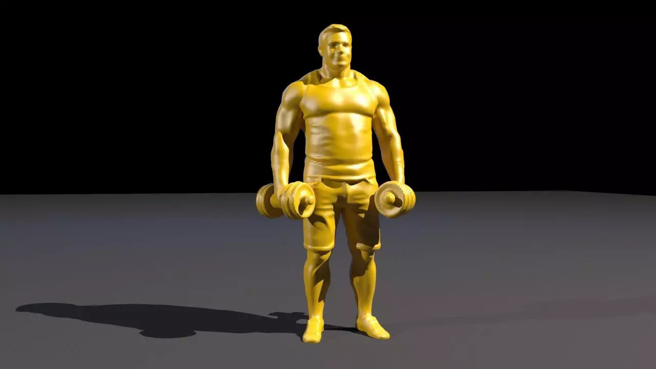 Strong Man 3D print model