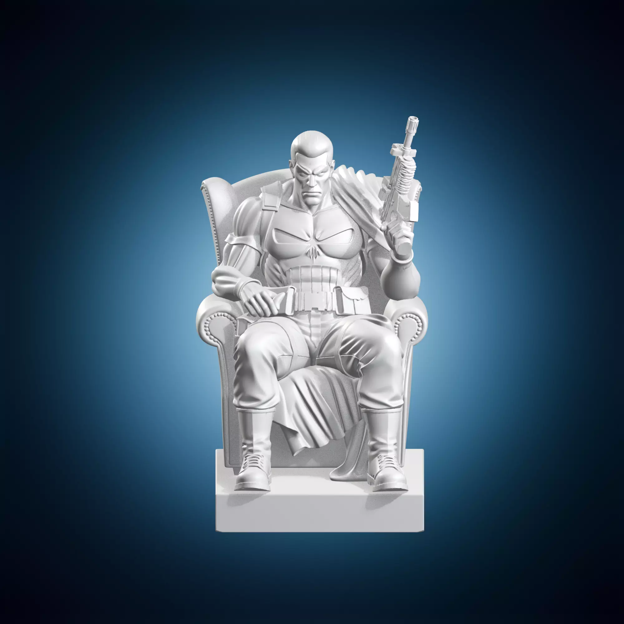 Punisher Figurine 3D print model