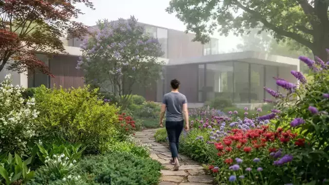 North America Garden 3D model 7